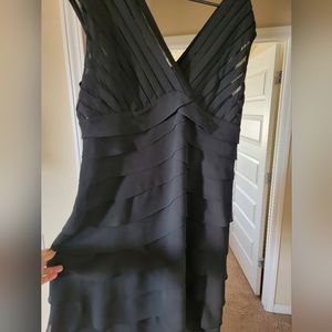 Womens 16w black formal dress, knee length